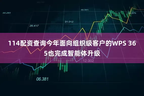 114配资查询今年面向组织级客户的WPS 365也完成智能体升级